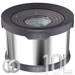 Upsky bol eau chien anti-debordement 10l inox évite éclaboussures et sol propre