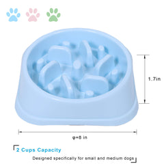 UPSKY bol lent bleu pour petit chien, design attrayant et pratique.