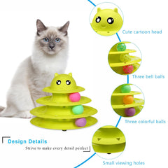 UPSKY jouet chat multi-niveaux, encourage le jeu collaboratif entre chats.
