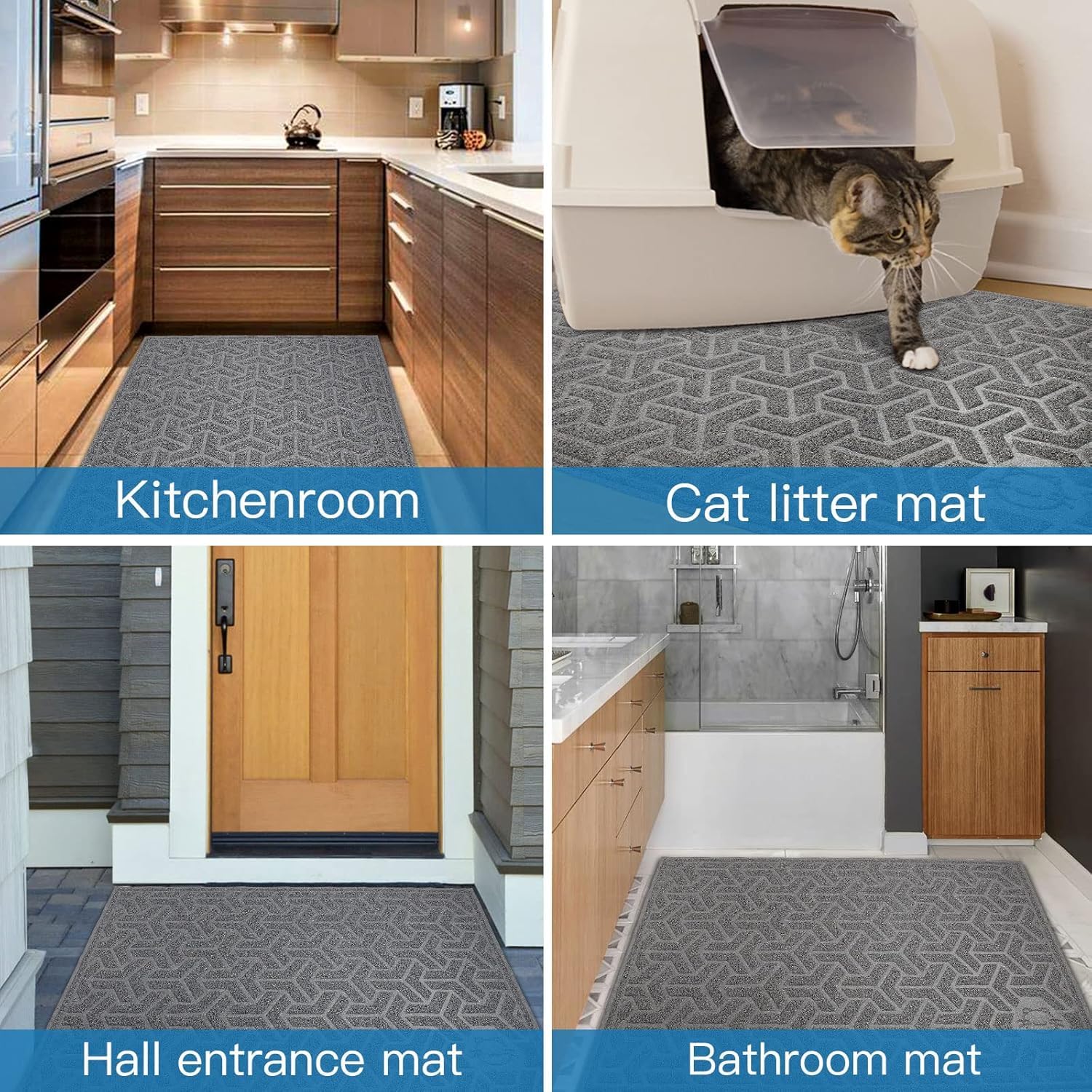 UPSKY Tapis Litière Chat XL design polyvalent pour usage multiple.