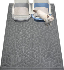 UPSKY Tapis Litière Chat XL montrant le grand format pour capturer les éclaboussures.