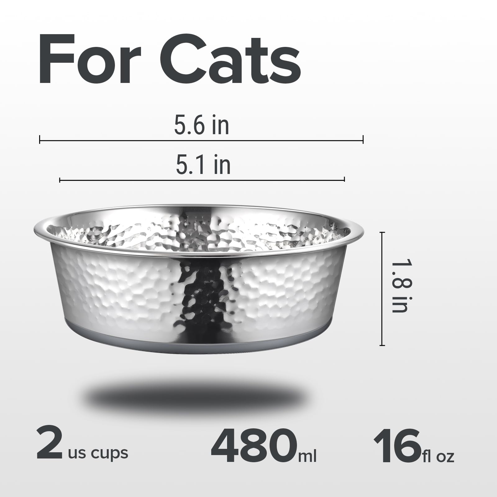 Bols URBUDDIES en acier inox robuste, adaptés à l'eau et aux croquettes.
