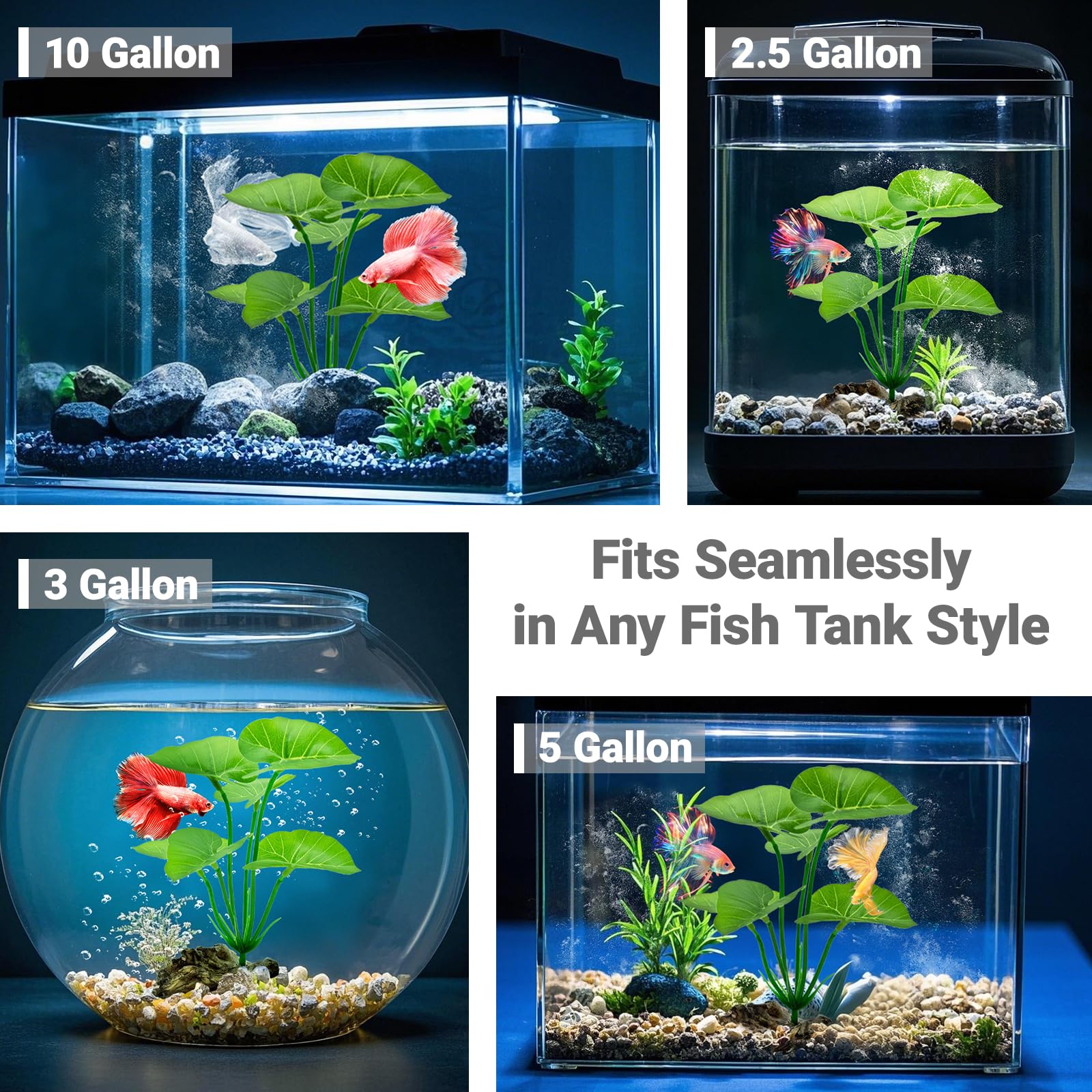 Hamac de feuilles UreverFins, refuge doux pour poissons.