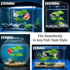 Hamac de feuilles UreverFins, refuge doux pour poissons.