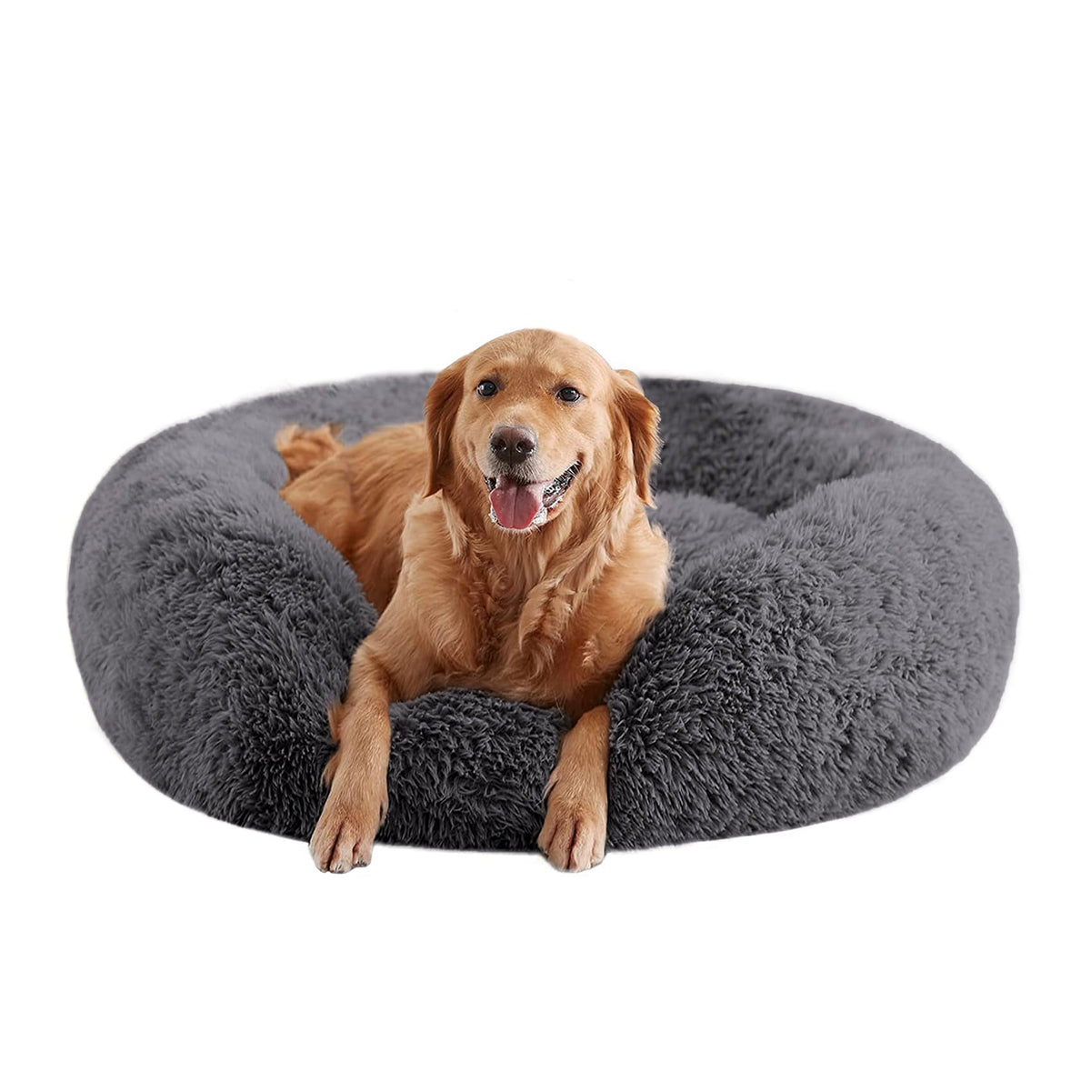 URGVANZ PET lit-chien donut 36 pouces, confort durable pour grands chiens
