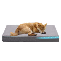 Lit URGVANZ PET en mousse mémoire offre un soutien orthopedique confortable pour chien.