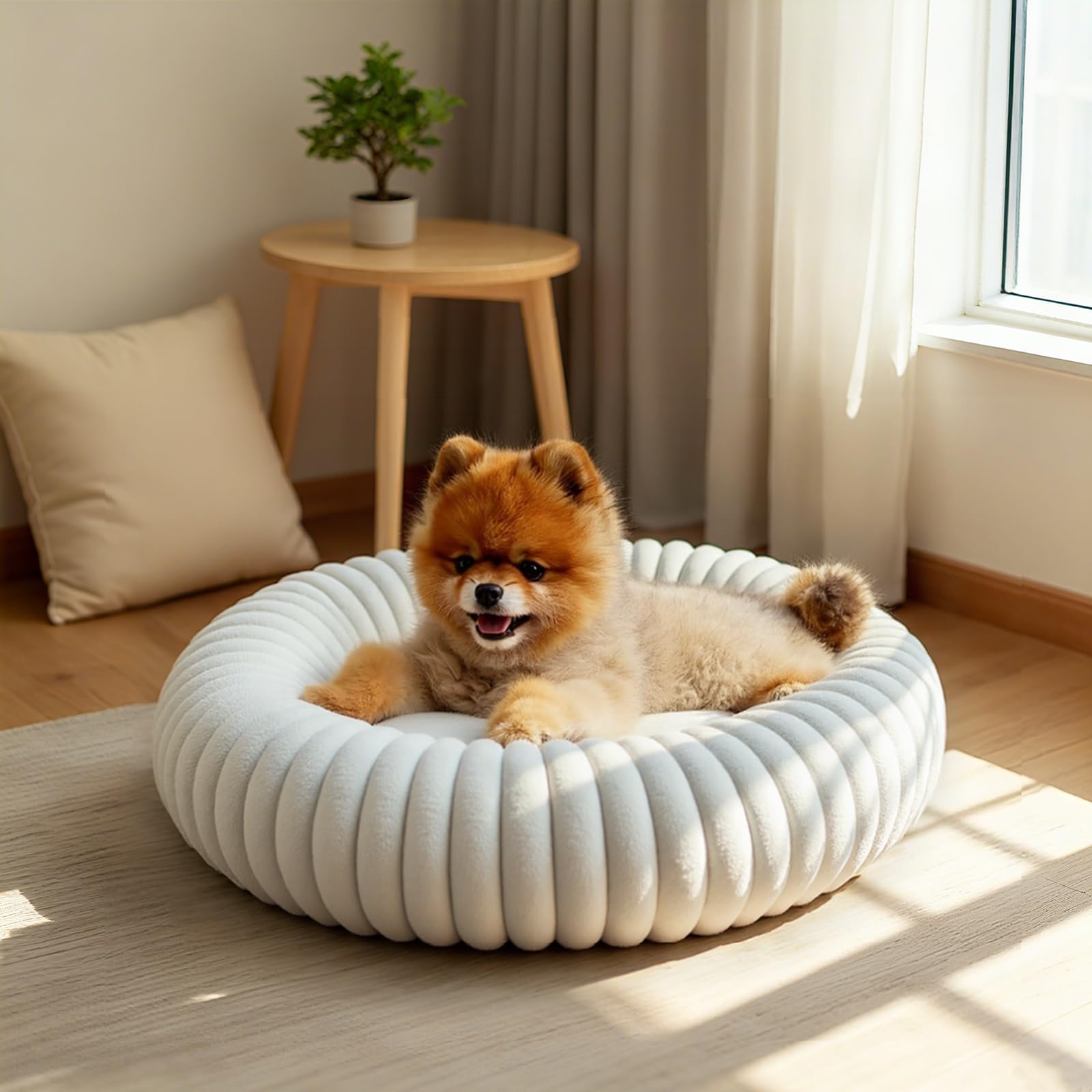 URGVANZ PET tissu plush doux, sensation cosy pour les siestes