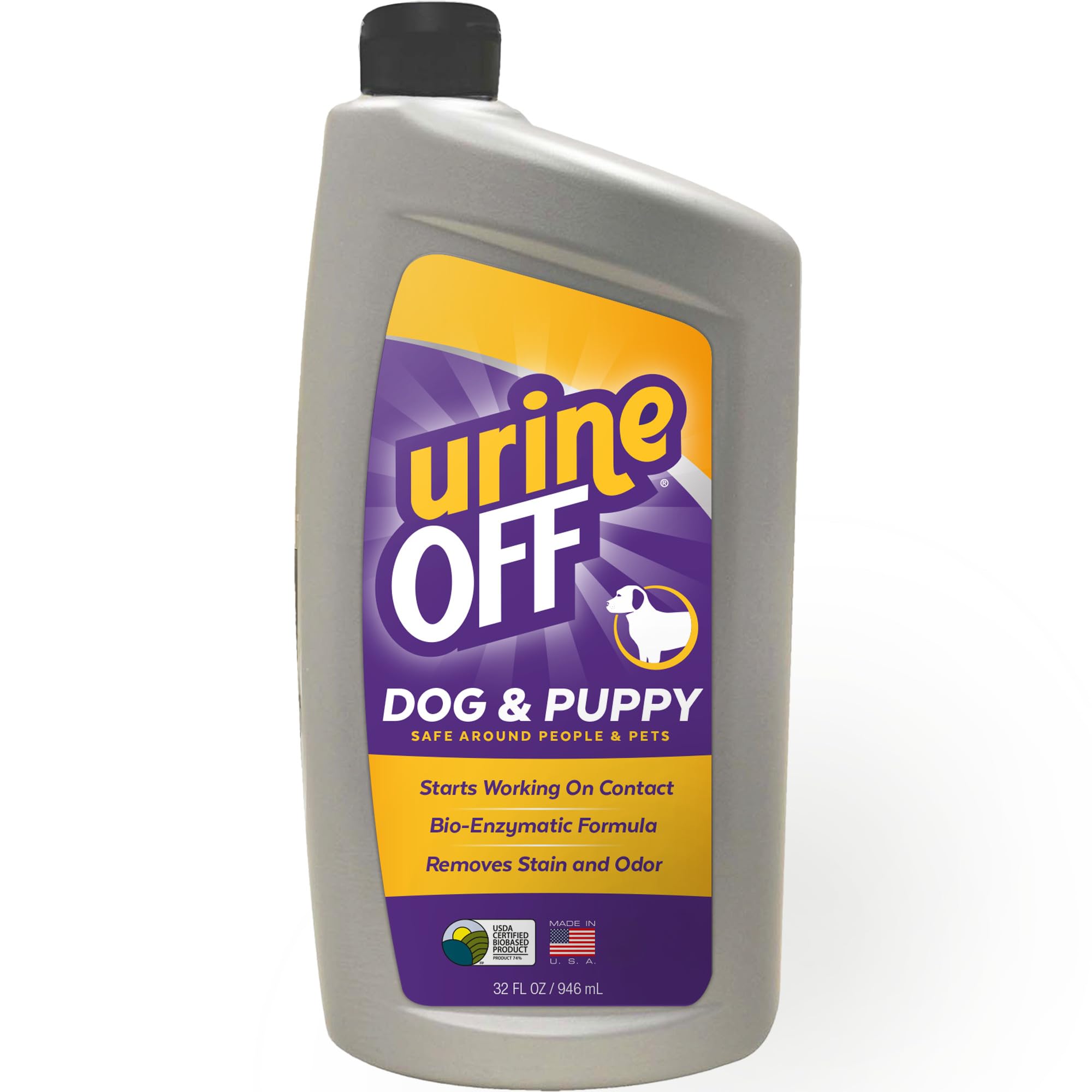 Urine OFF: bouteille spray chiot, neutralise les odeurs et nettoie les taches.