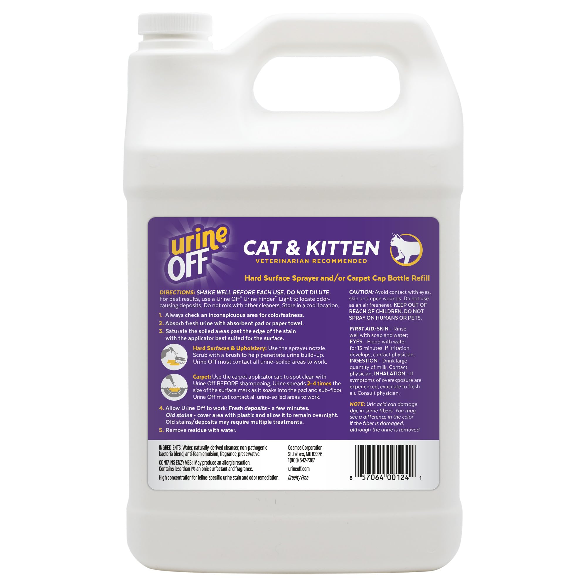 UrineOFF: Nettoyant tapis et sols – laisse une impression de fraîcheur.