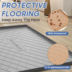 Tapis silicone étanche URMONA, nettoyage rapide après le repas.