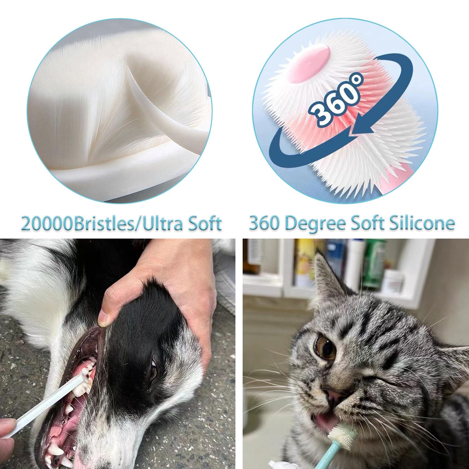 URMYONLY brosse doigt en silicone, toucher doux et contrôle