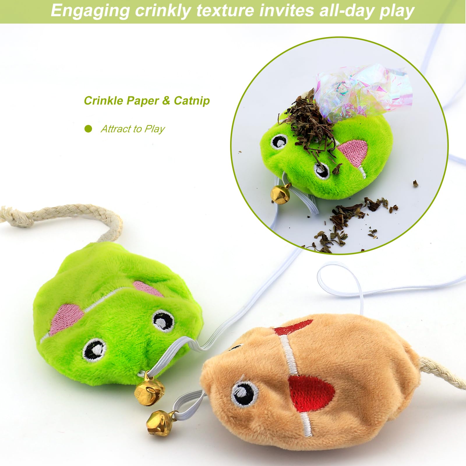 URMYONLY ensemble-8-jouets-chat: kit polyvalent pour divertir quotidiennement votre chat.