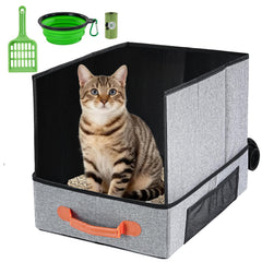 Litière de voyage Uross avec baffle, pratique lors des trajets avec votre chat.