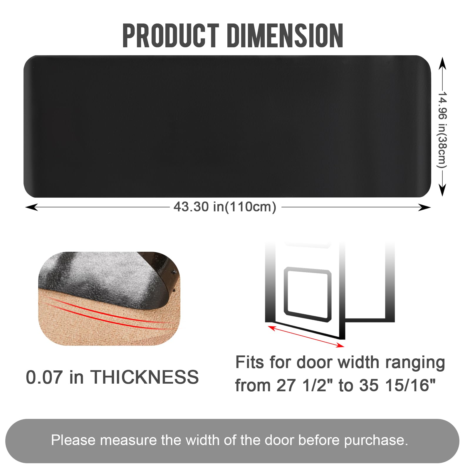 Uross Protege-Tapis angles arrondis: design élégant et bord sûr.