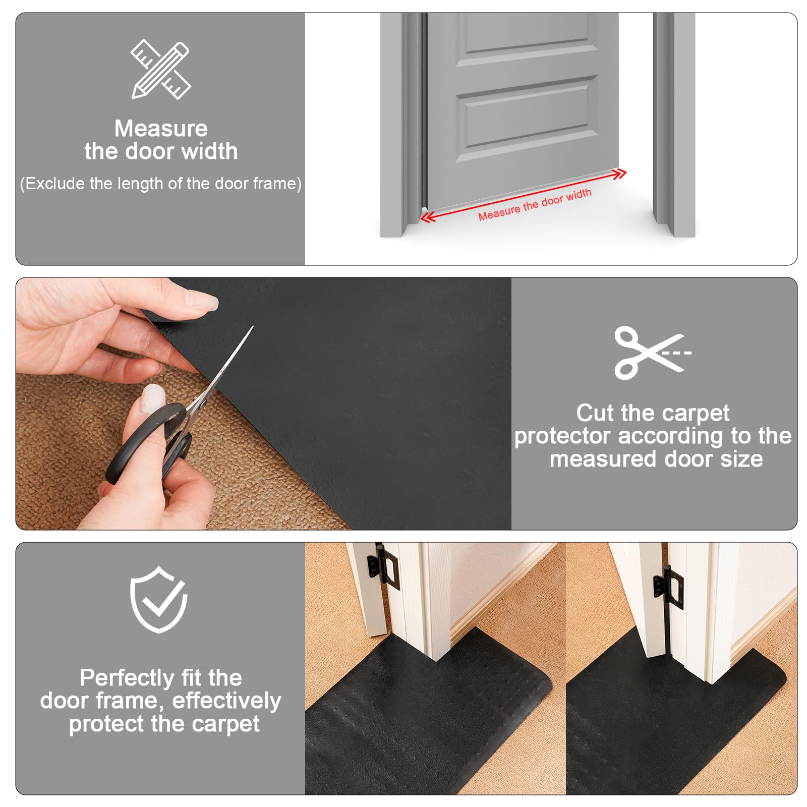 Uross Protege-Tapis anti-dérapant: surface texturée et maintien sûr.