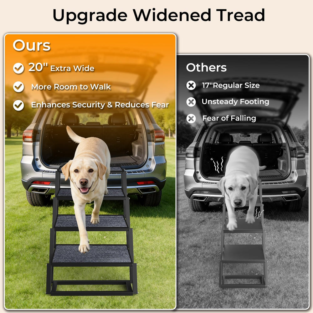 URPOWER escalier chien poignée intégrée pour transport confortable.