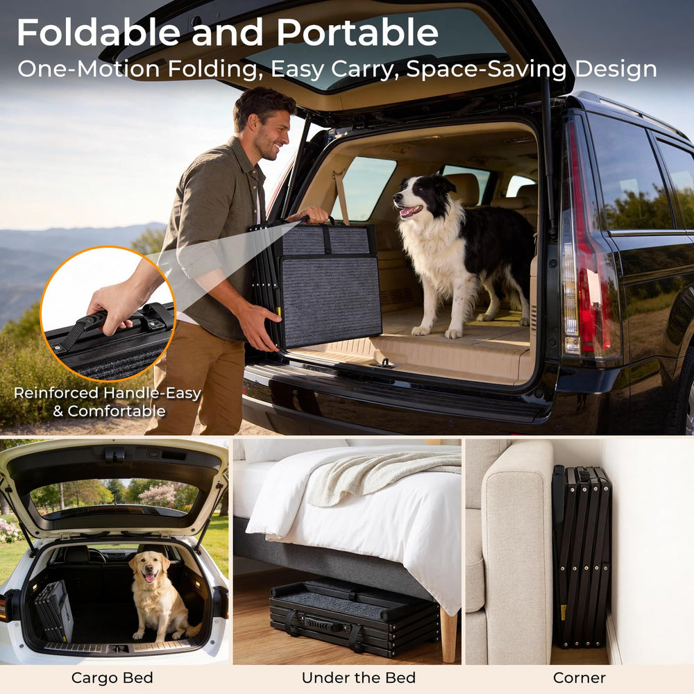 URPOWER escalier chien portable, parfait pour voyages et domicile.