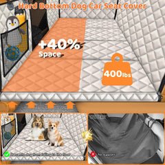 URPOWER housse chien avec bords latéraux zippés pour sécurité et propreté du véhicule