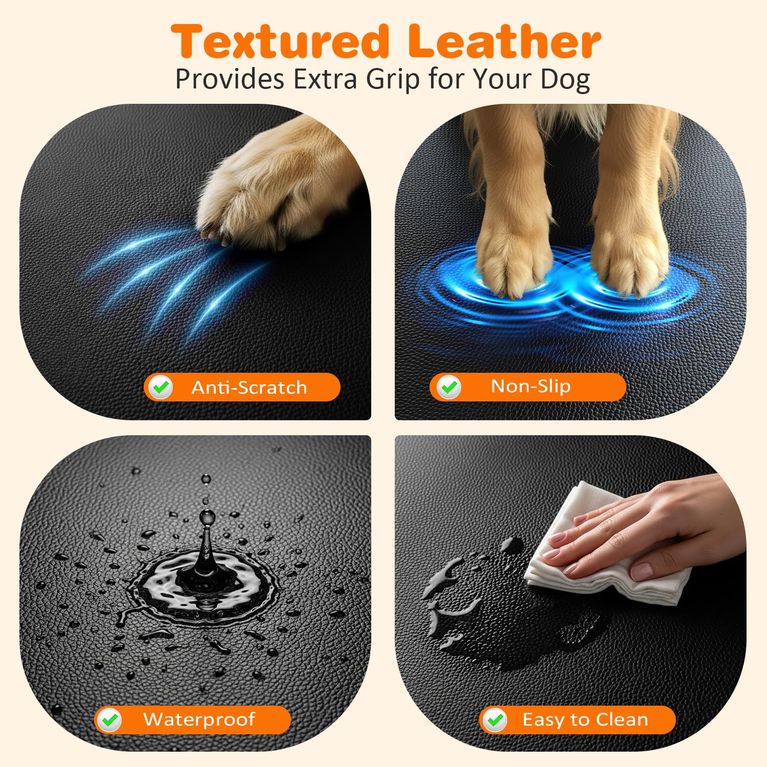 URPOWER surface antiglisse empêche le chien de glisser durant le trajet.