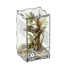 Urstand terrarium araignee-sauter avec porte magnetique pour observation securisee.