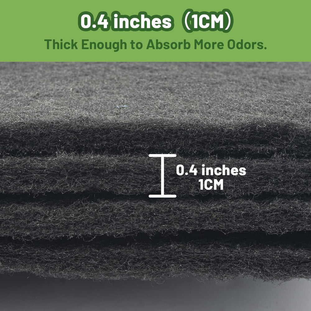USEAMIE filtre charbon litière, fibre absorbante pour odeurs tenaces.