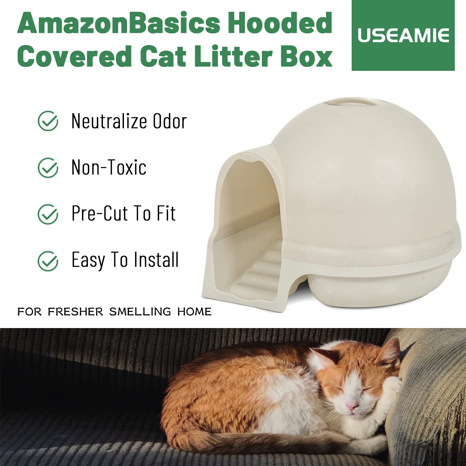 USEAMIE filtre prédecoupe Petmate Dome remplacement pratique