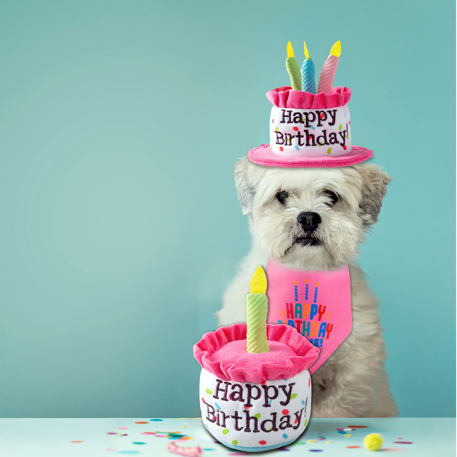 Ushang Pet gâteau-anniversaire-chien: matériau doux et durable pour jeux quotidiens.