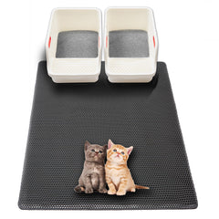 USHARP Tapis litière extra-large 47x28 capture la litière et protège le sol.