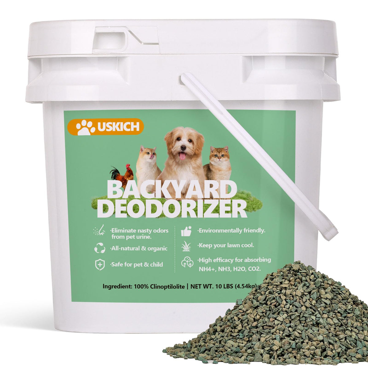 USKICH Backyard Deodorizer, absorption des odeurs extérieures sur pelouse et aires de jeux.