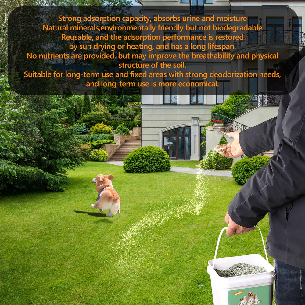 USKICH Backyard Deodorizer pour nettoyer les odeurs sur aires de jeux en béton.