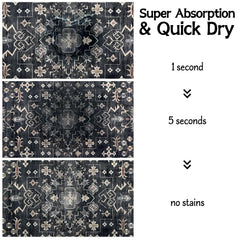 Usnfhcaw tapis anti-glissement pour chien—reste en place pendant les repas.