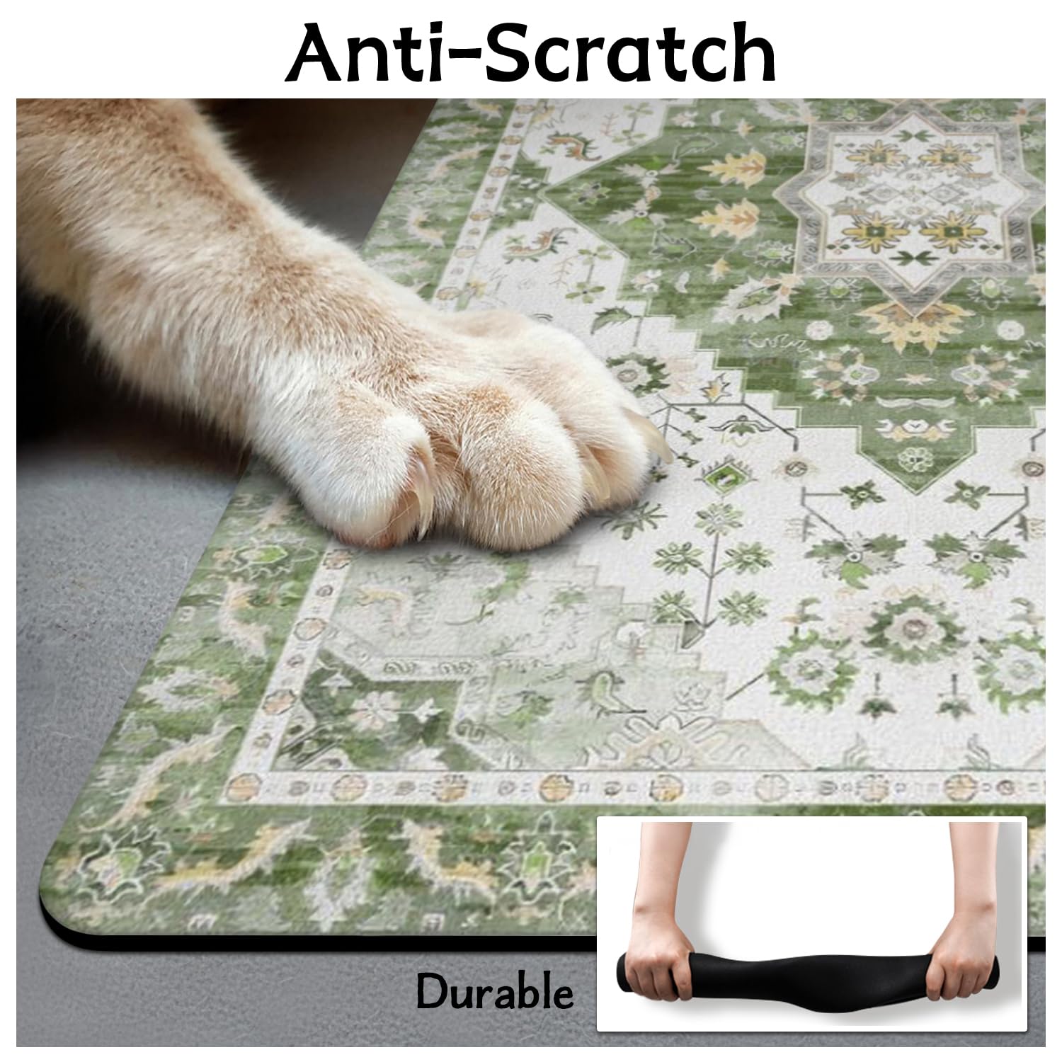 Usnfhcaw tapis polyvalent, utile sous distributeurs et litière