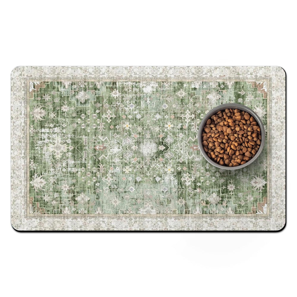 Usnfhcaw tapis nourrir chien absorbant et sec sous bol