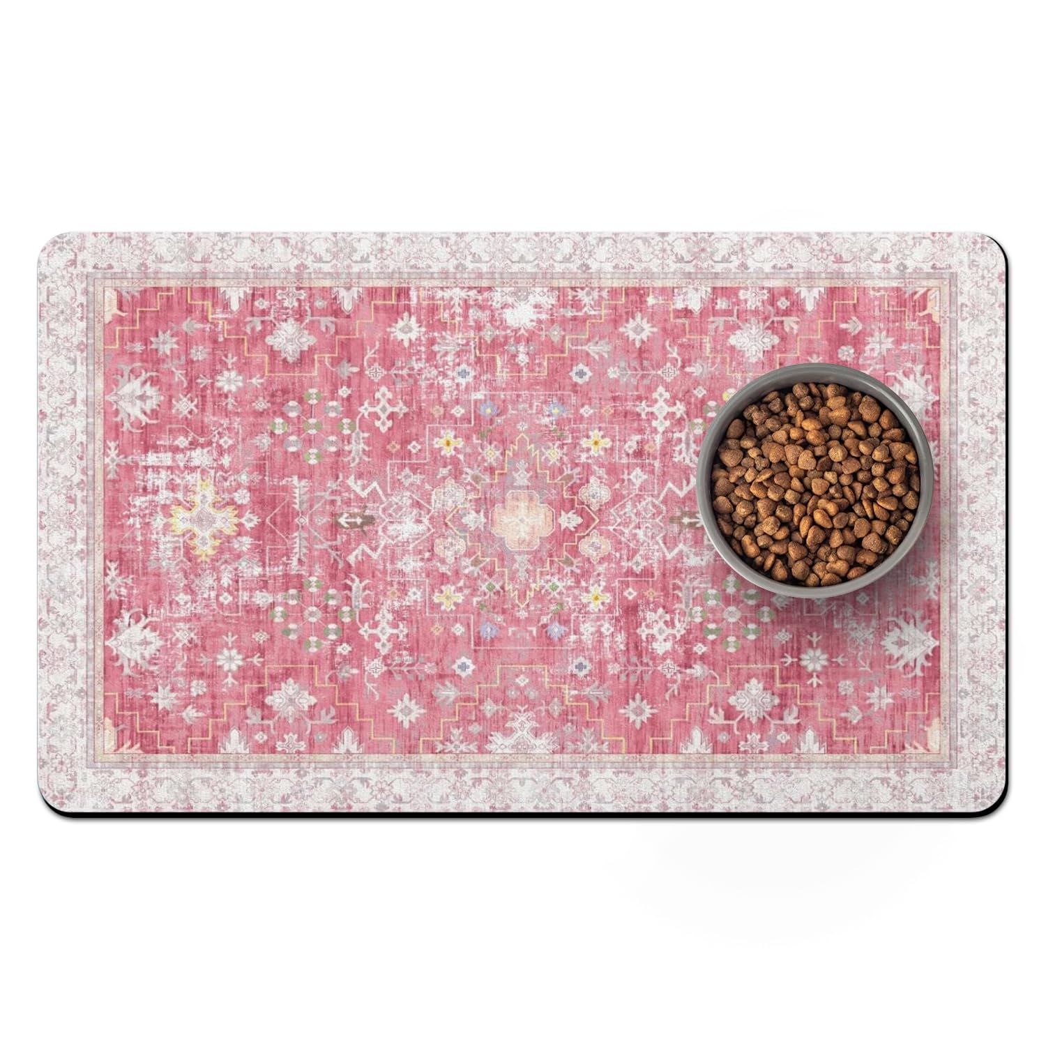Usnfhcaw tapis nourriture chien – absorbant rapide pour repas propres et sans traces