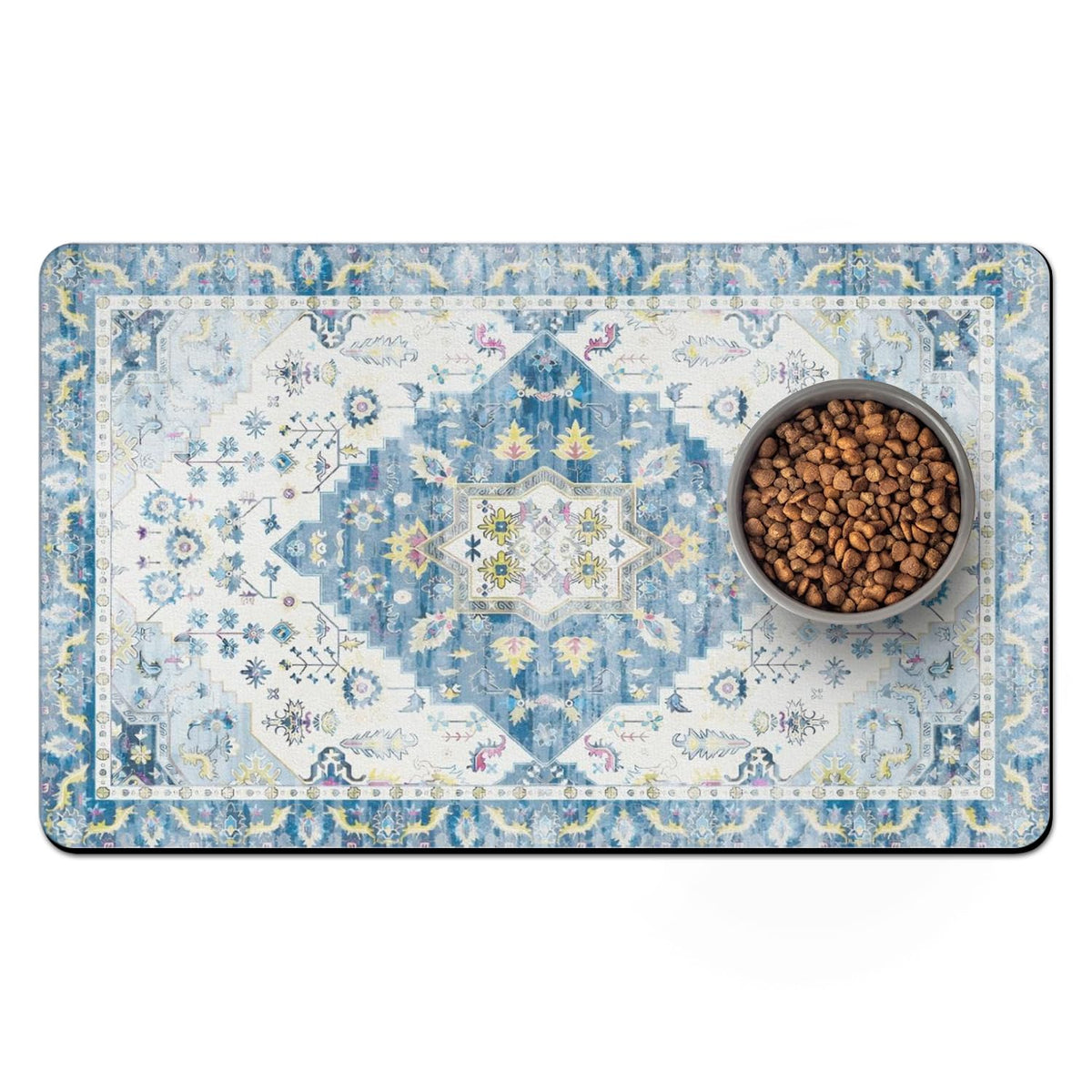 Usnfhcaw tapis-nourriture-chien-absorbant: absorbe rapidement les liquides et garde le sol propre.