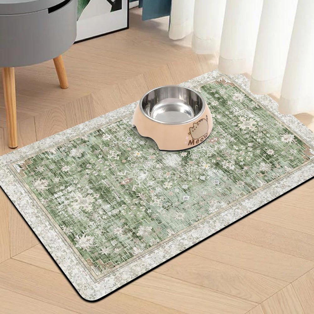 Usnfhcaw tapis nourrir chien anti-derapant et stable