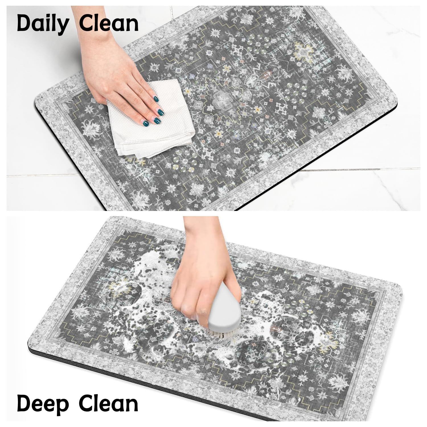 Usnfhcaw tapis-nourriture-chien-portabilite-rangement: se roule et se range facilement.