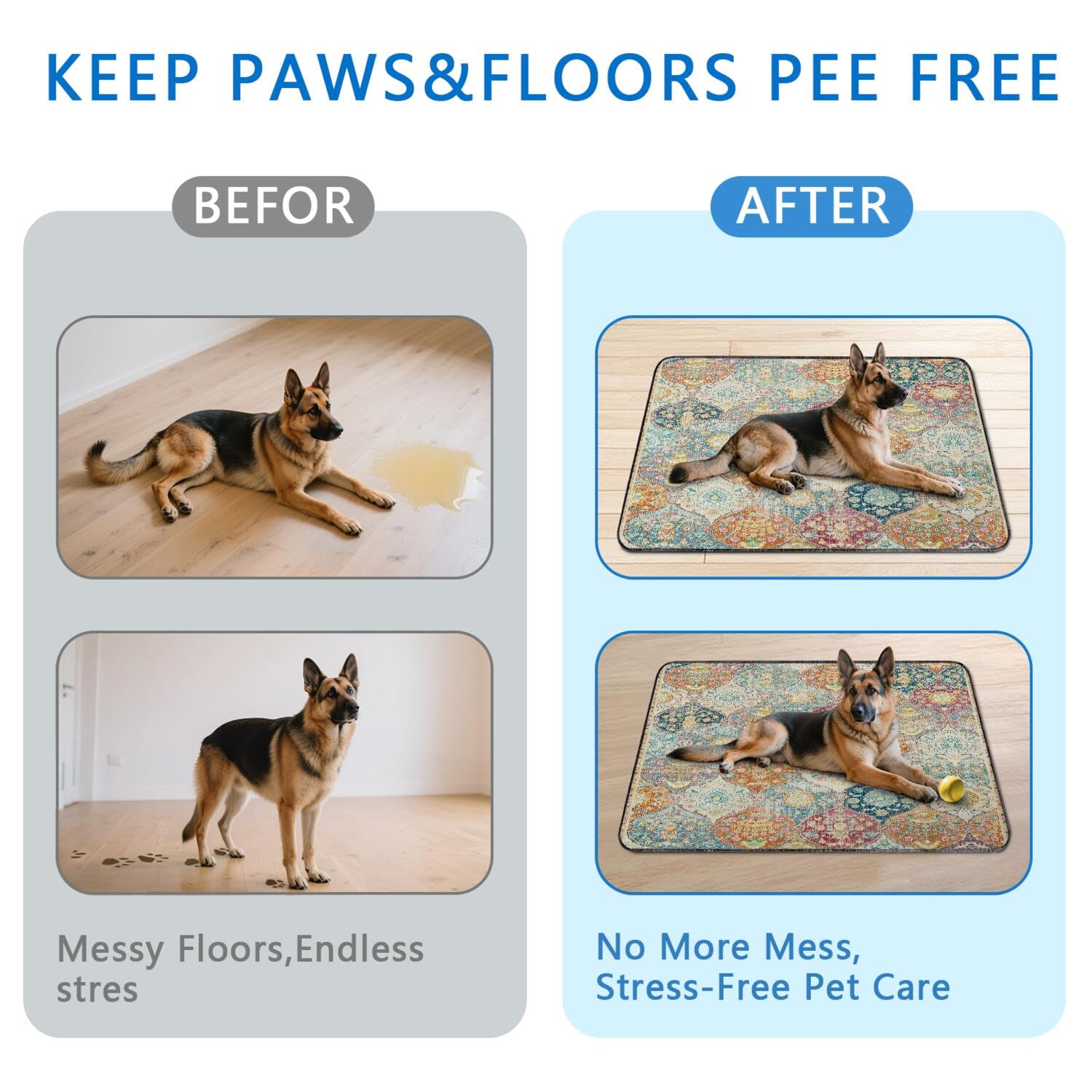 Usnfhcaw tapis-pipi-chien anti-glisse doux, surface confortable pour votre compagnon.