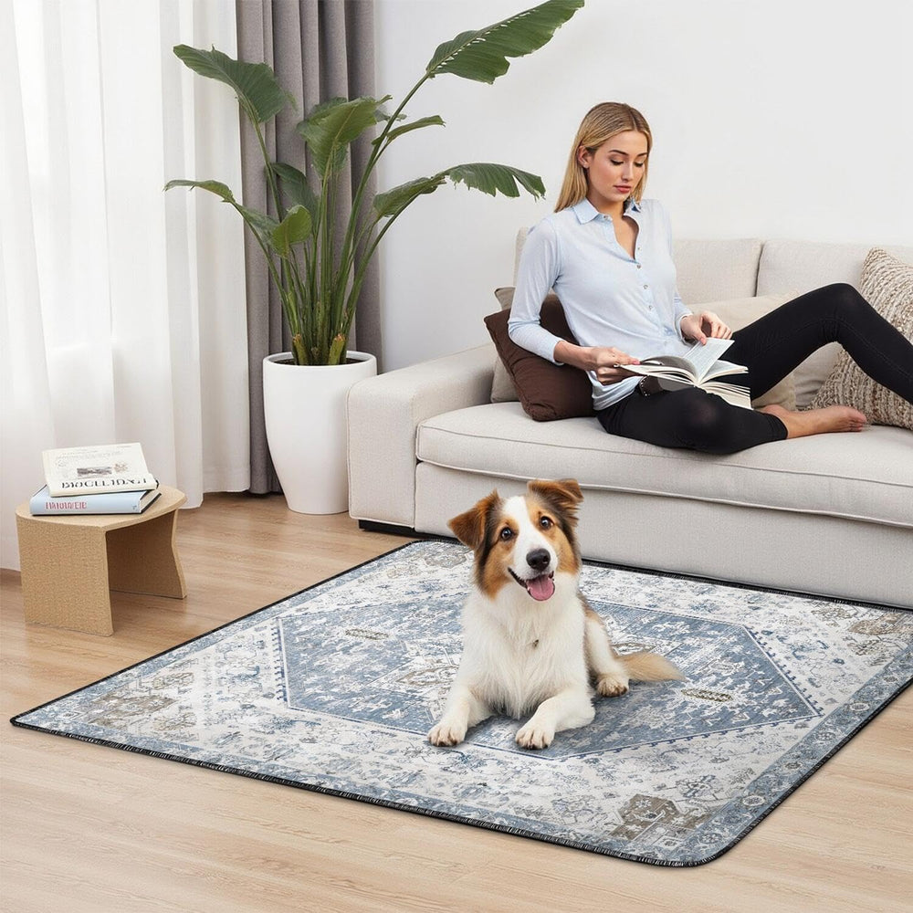 Usnfhcaw tapis-pipi chien étanche et réutilisable pour sol sec.