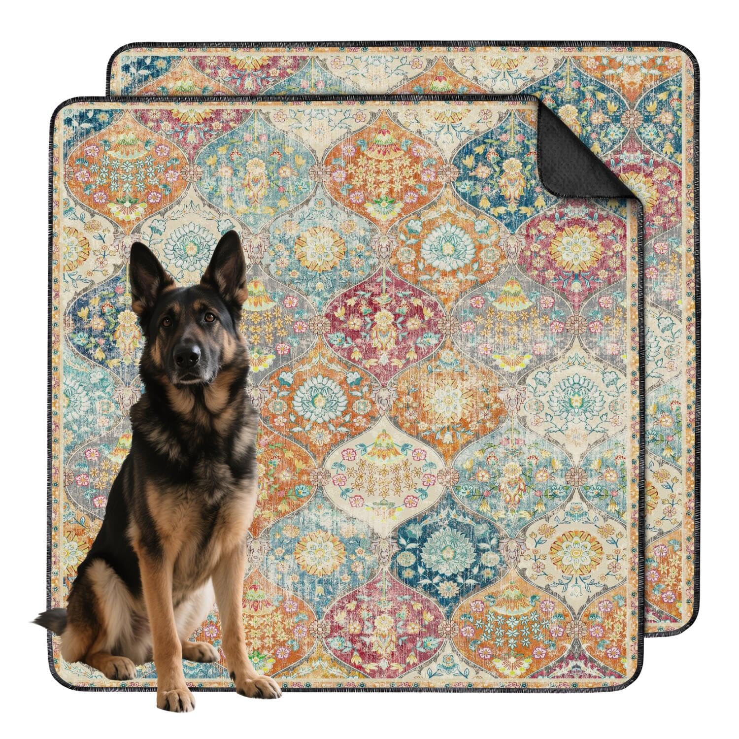Usnfhcaw tapis-pipi-chien lavable pack de 2, pratique pour l'entraînement et le ménage.