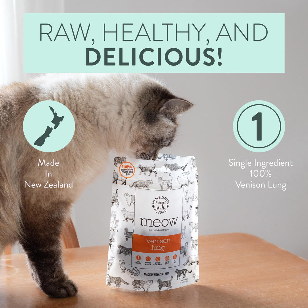 The New Zealand Natural Pet Food Co utilisation comme garniture sur bol chat