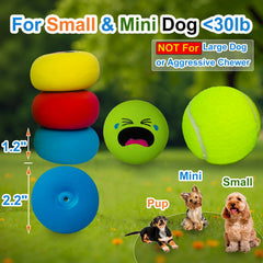 UTOMING: boule en latex petit chien, facile à nettoyer après les jeux.