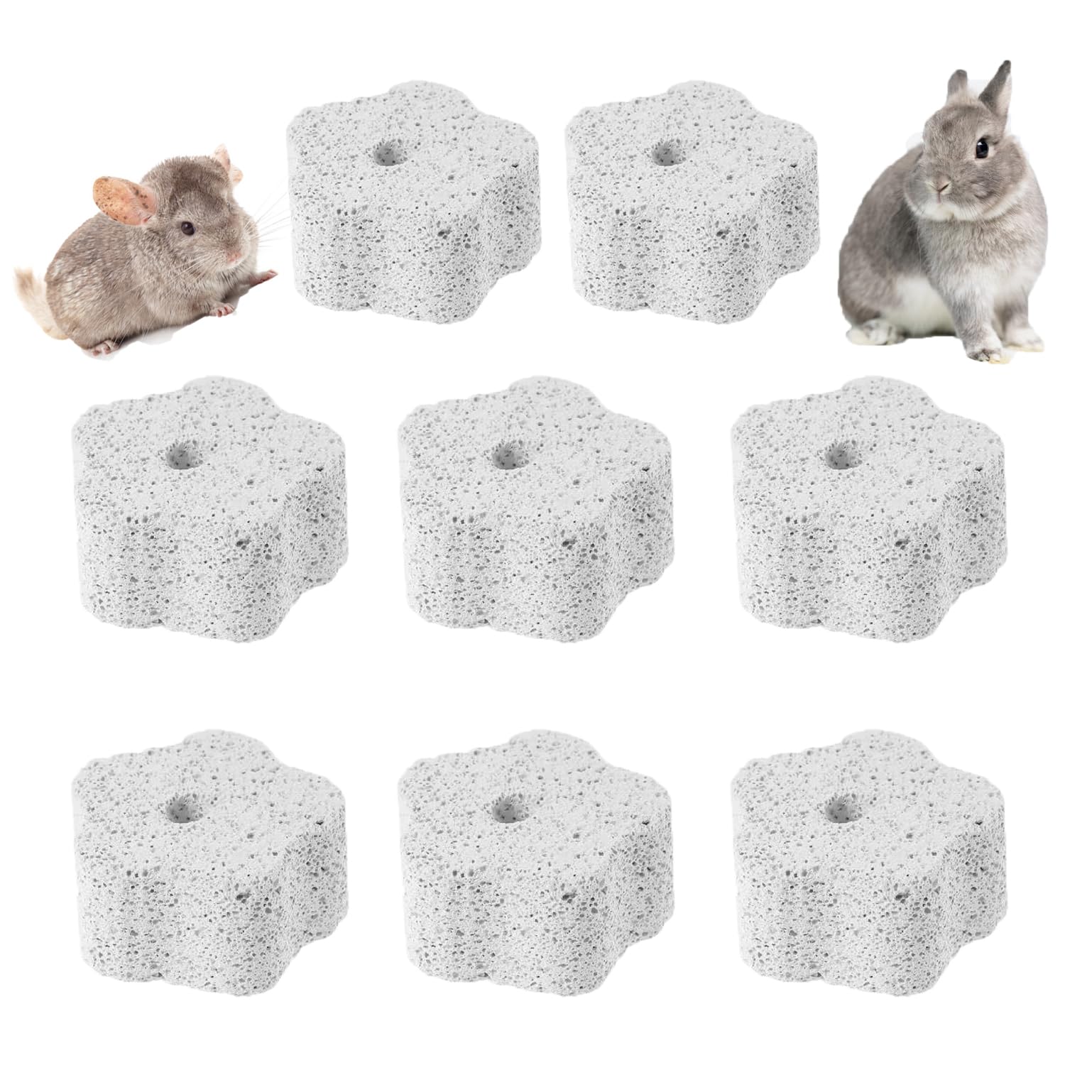 Bloc lave UtySty pour petits animaux, entretien des dents et stimulation mentale.