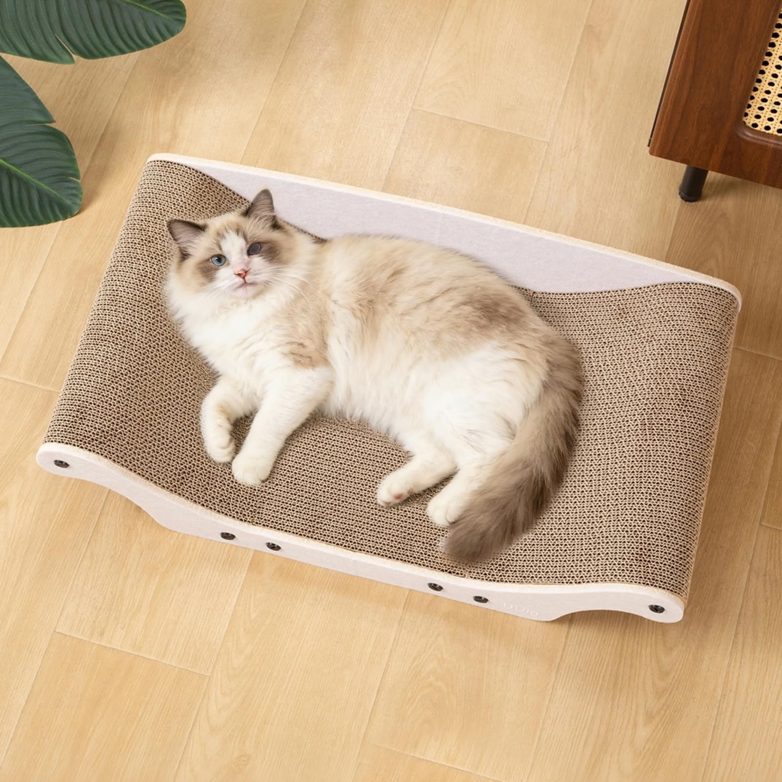 UUig chat-grattoir-lit-carton 25 pouces, pour se détendre et jouer