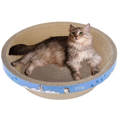 UUig grattoir chat bol rond grand, espace de jeu et repos.