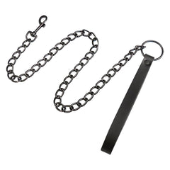 UUYYEO collier-laisse cuir PU noir, parfait pour cosplay et looks audacieux