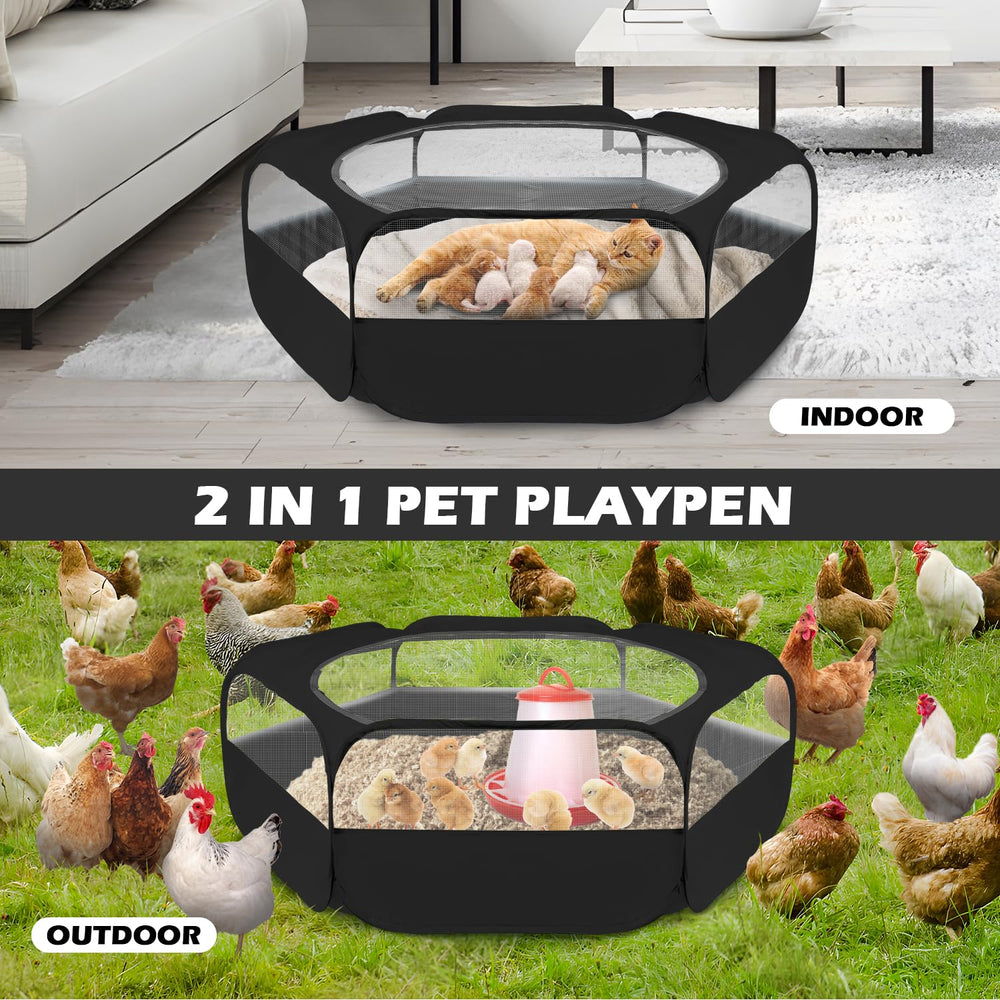 Cage d’exercice portable UWE, idéal pour sorties en plein air avec vos petits animaux.