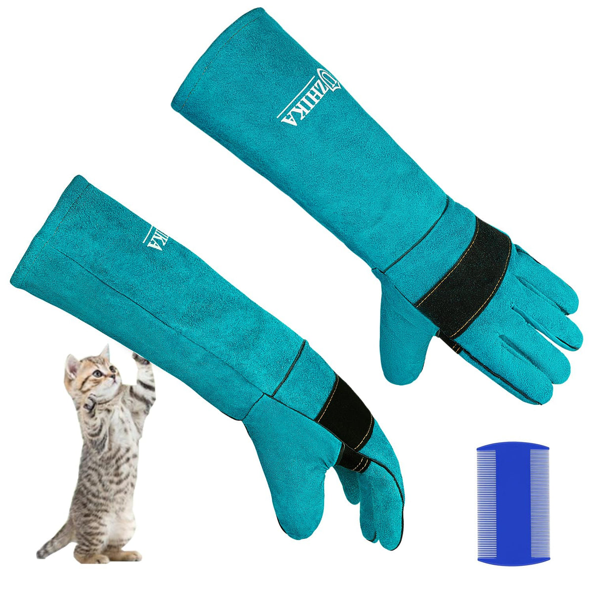 Gant Uzhika pour manipulation d'animaux avec protection anti-morsure.