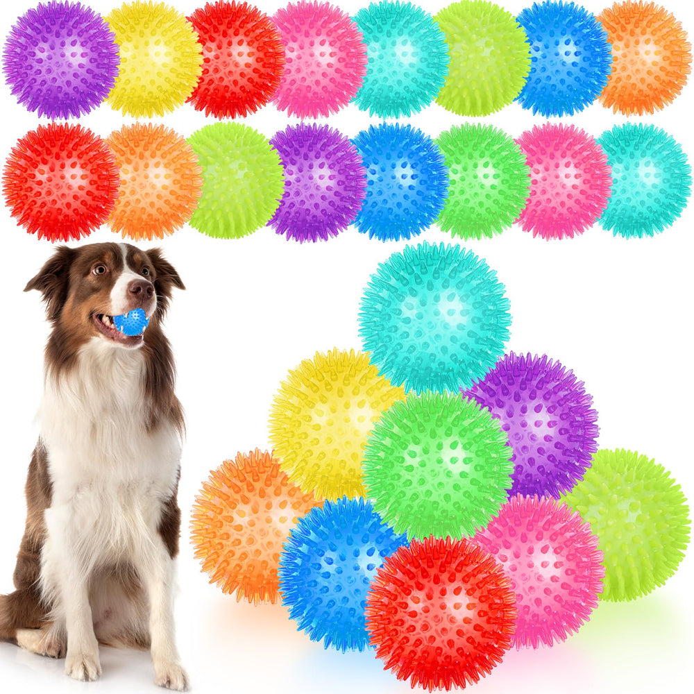 Balles UZLU sifflantes et piquantes pour chien, stimulation et morsure en session de jeu.