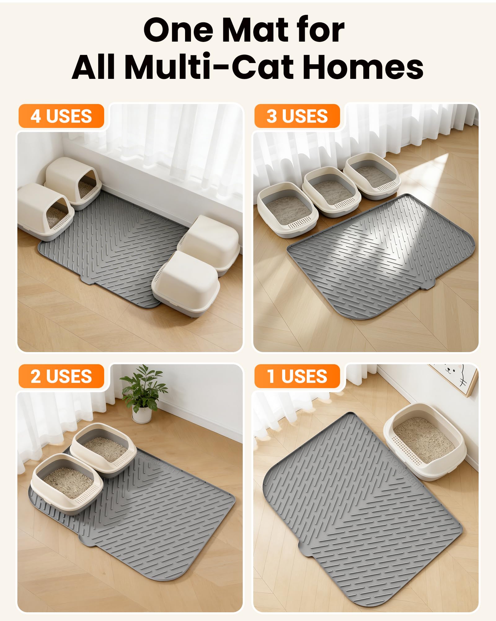 Vacqueen tapis-drainage rapide pour un nettoyage facile.